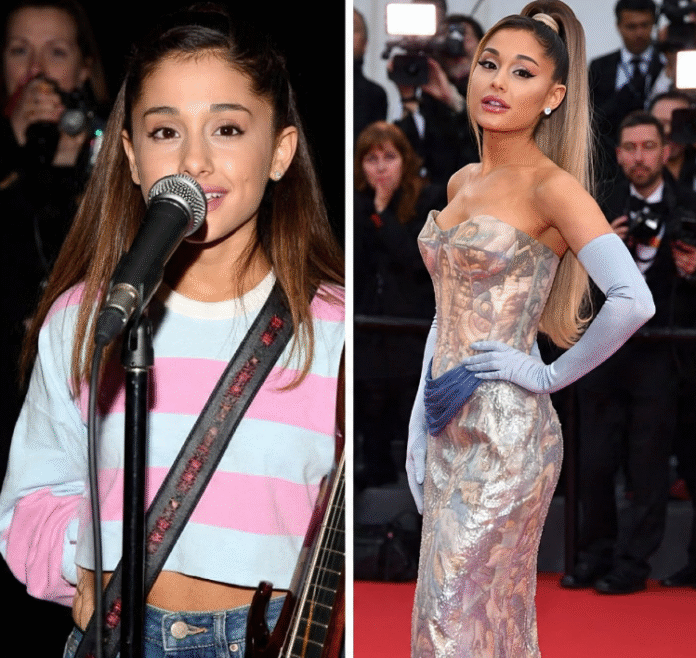 Ariana Grande before and after