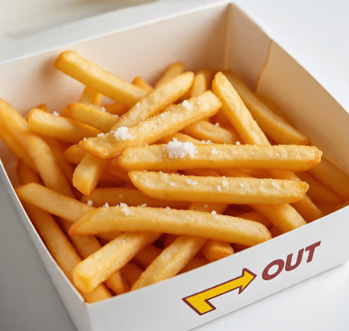 in n out fries calories